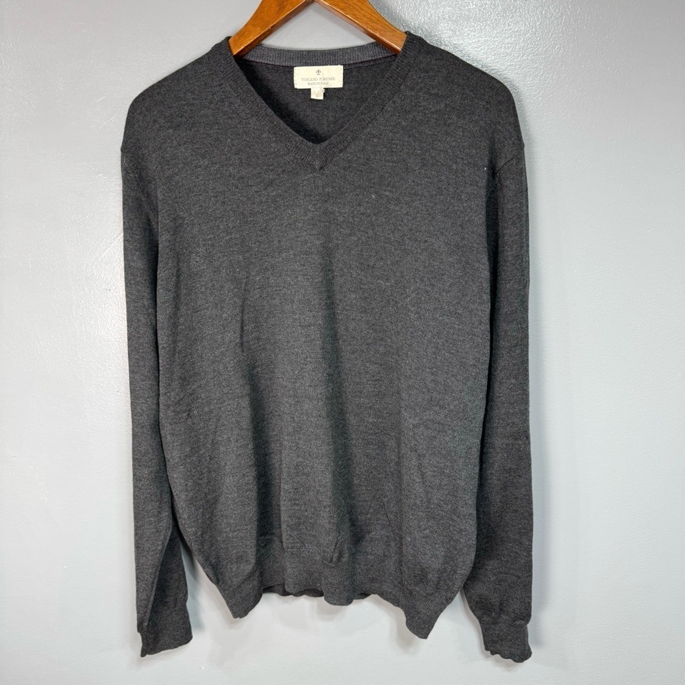 Toscano Firenze Men’s Sweater sz L Merino Wool # E481